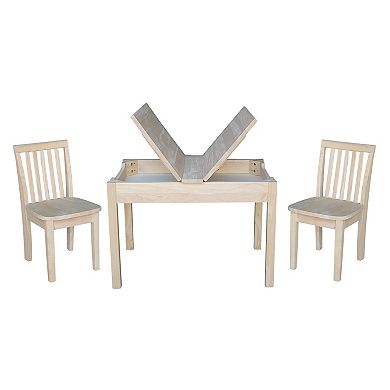 International Concepts Juvenile 3-piece Dining Table & Mission Chair Set
