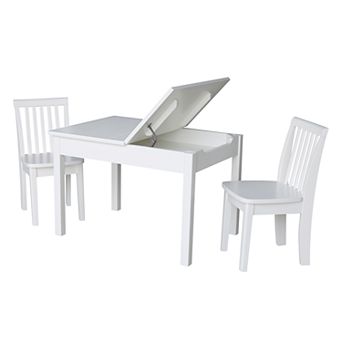 International Concepts Juvenile 3 pc Dining Table & Mission Chair Set