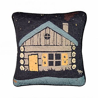 Donna Sharp Moonlit Cabin Decorative Throw Pillow