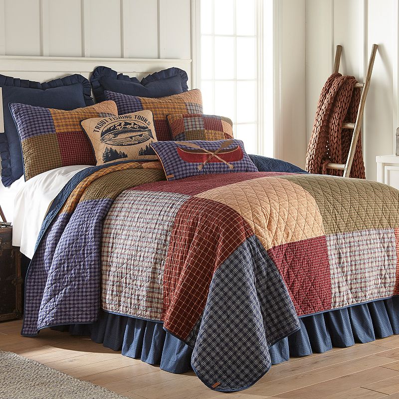 Donna Sharp Lakehouse Quilt or Sham, Multicolor, Full/Queen