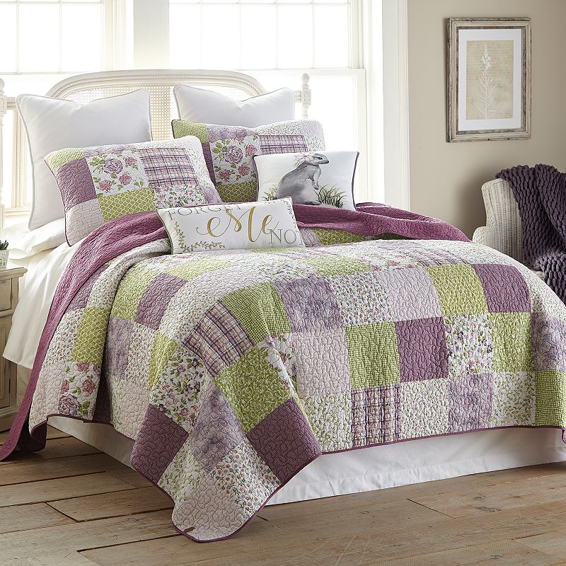 Donna Sharp Forget Me Not Quilt or Sham, Multicolor, Std Sham