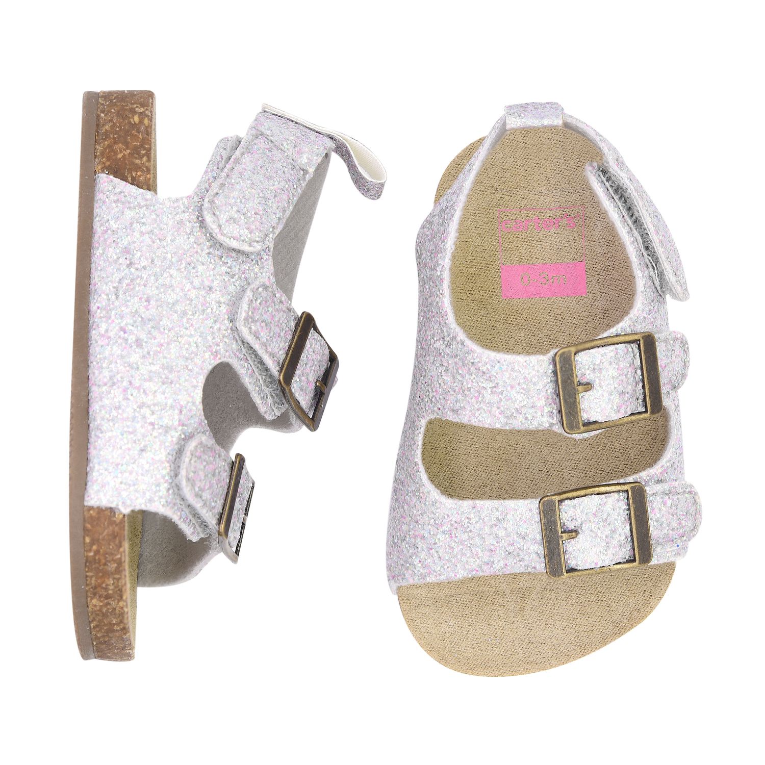 baby girl cork sandals