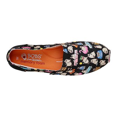 Grumpy Cat Bobs Memory Foam Slip Ons Skechers BOBS Grumpy Vacay