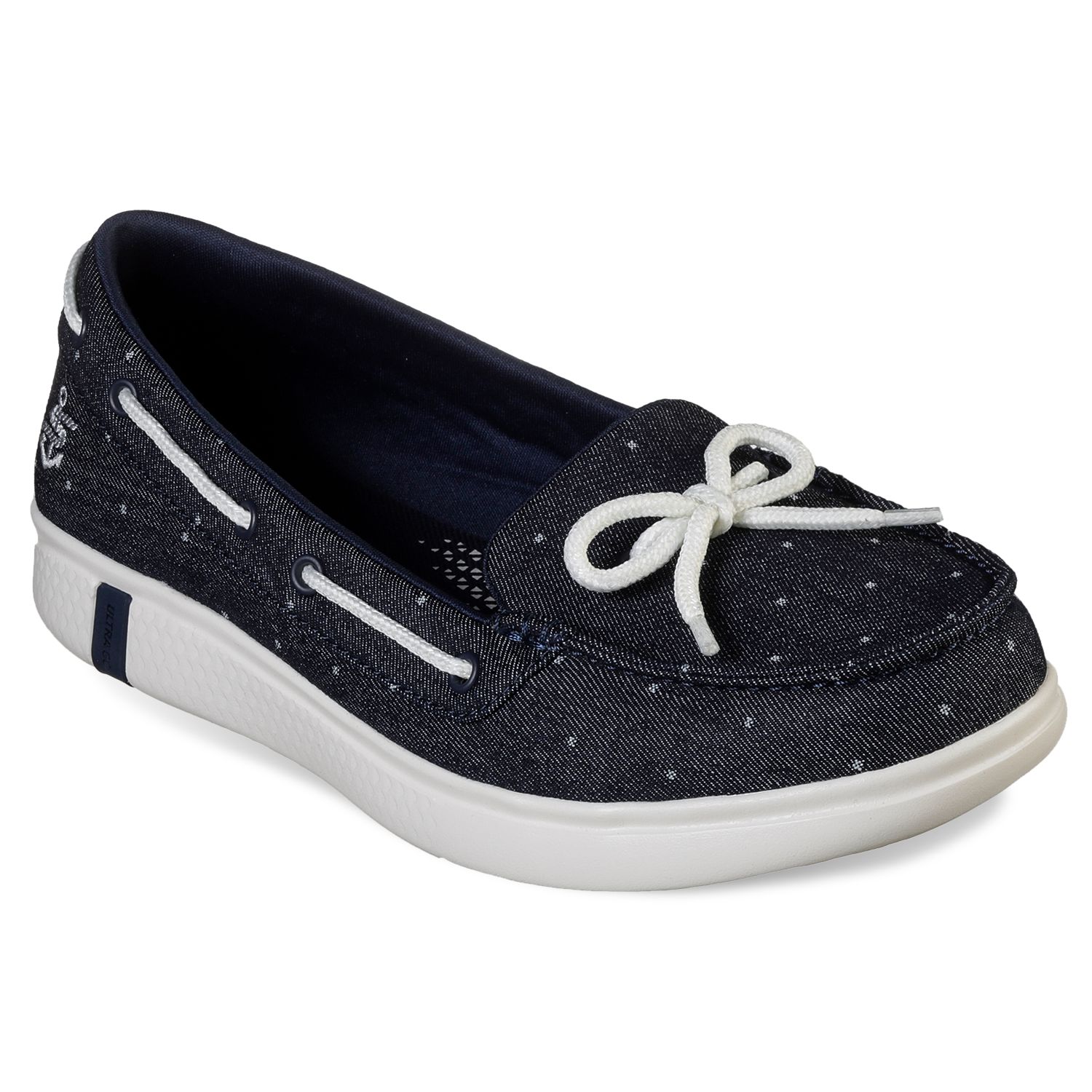 skechers denim boat shoes