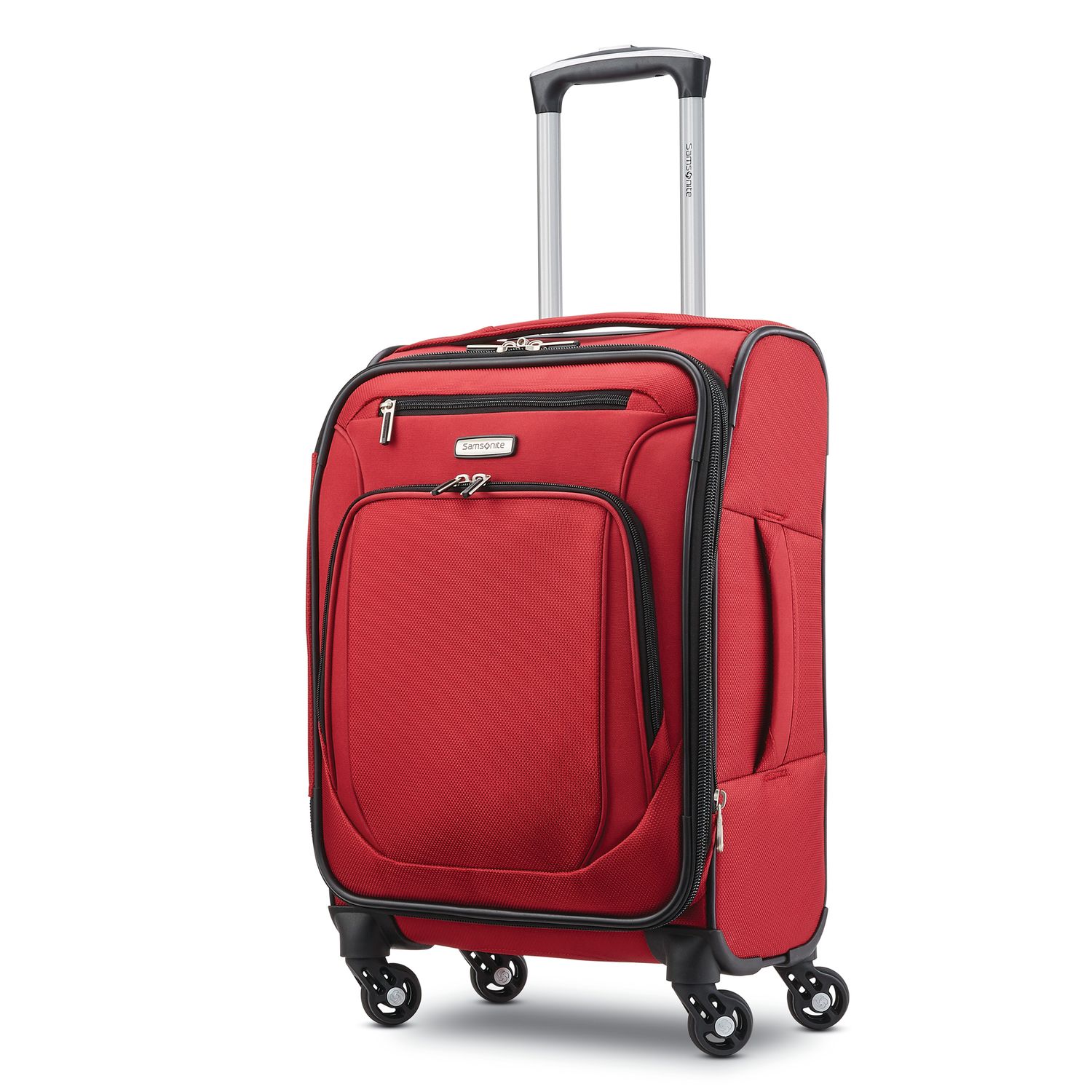 red luggage