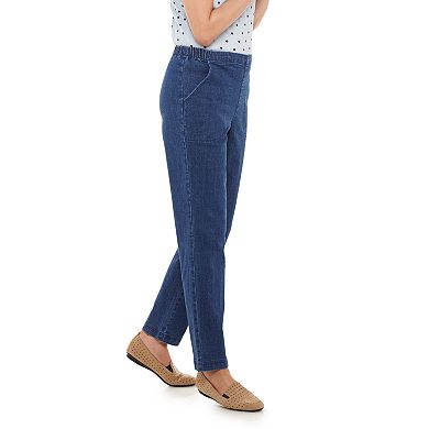 Women's Croft & Barrow® Elastic Waist Pull-On Jeans