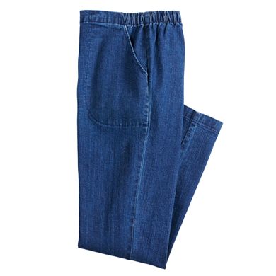 Women's Croft & Barrow® Elastic Waist Pull-On Jeans