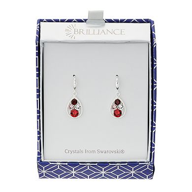 Brilliance Cluster Earrings with Swarovski Crystals