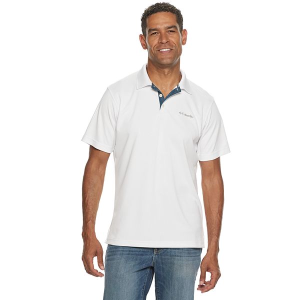 Men's Columbia White Los Angeles Dodgers Omni-Wick Drive Polo Size: Small