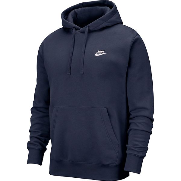 Men's Nike Sportswear Club Fleece Pullover Hoodie in Black, Size: Large | FQ6155-011