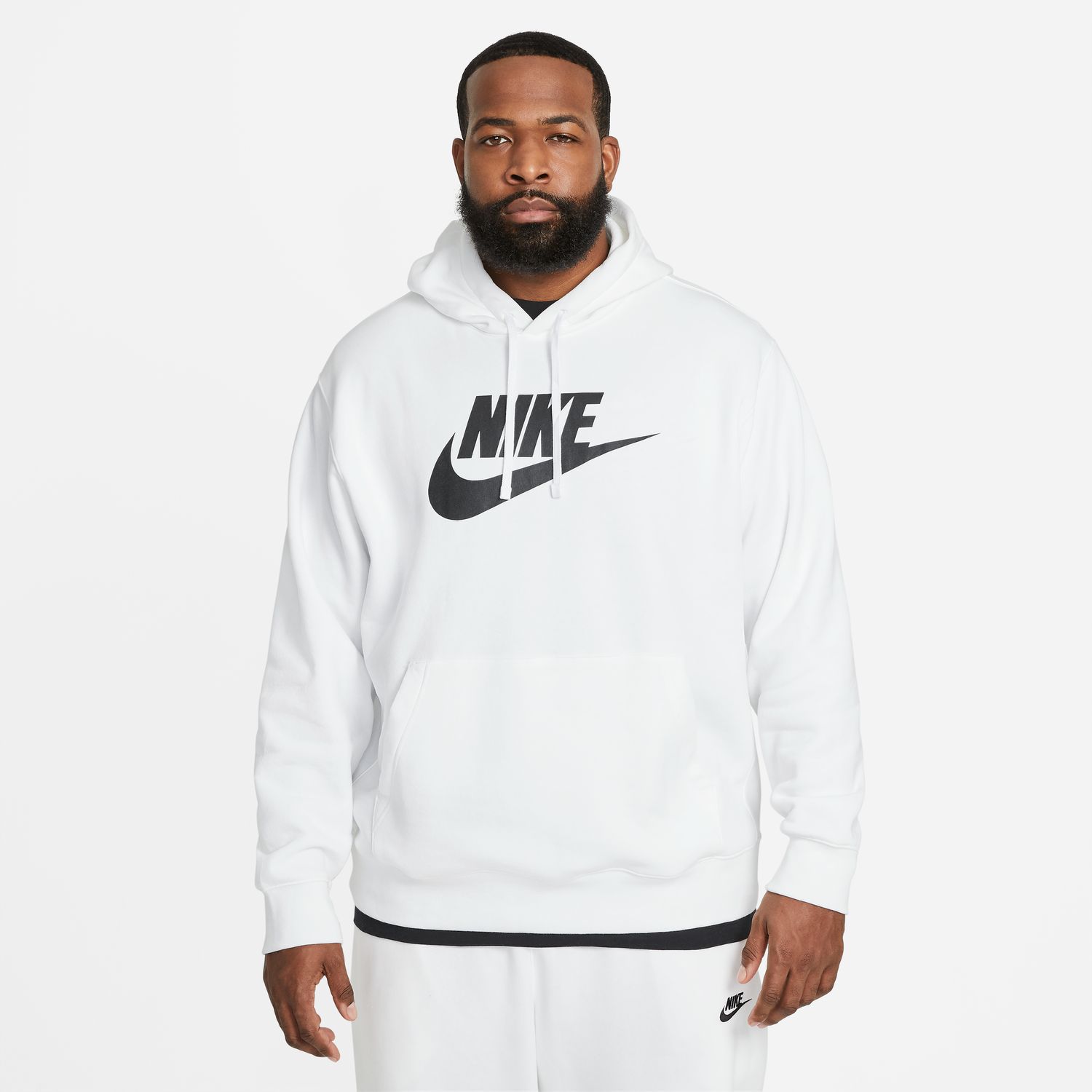 white nike zip up hoodie mens