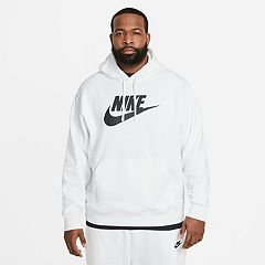 Nike Men's Kansas City Chiefs Sideline Club White Pullover Hoodie