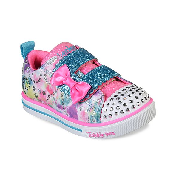 Skechers Toes Sparkle Lite Rainbow Cuties Toddler Girls' Up Shoes