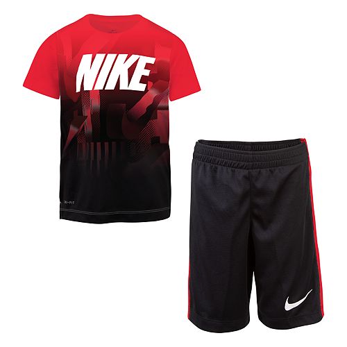 nike t shirt shorts set mens