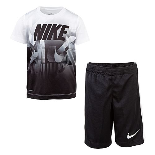 Boys 4-7 Nike Tricot Graphic Tee & Shorts Set