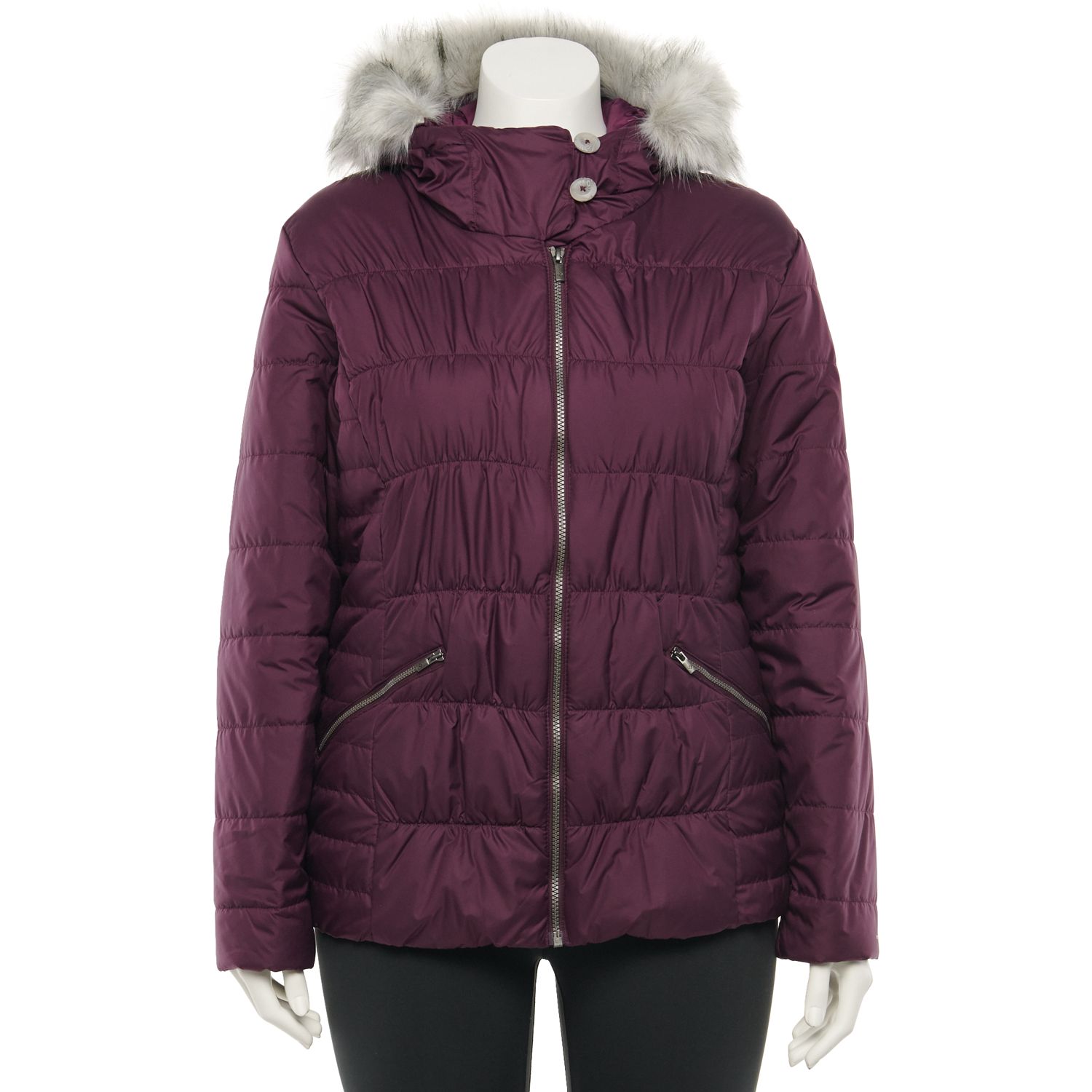 plus size columbia copper crest hooded quilted jacket