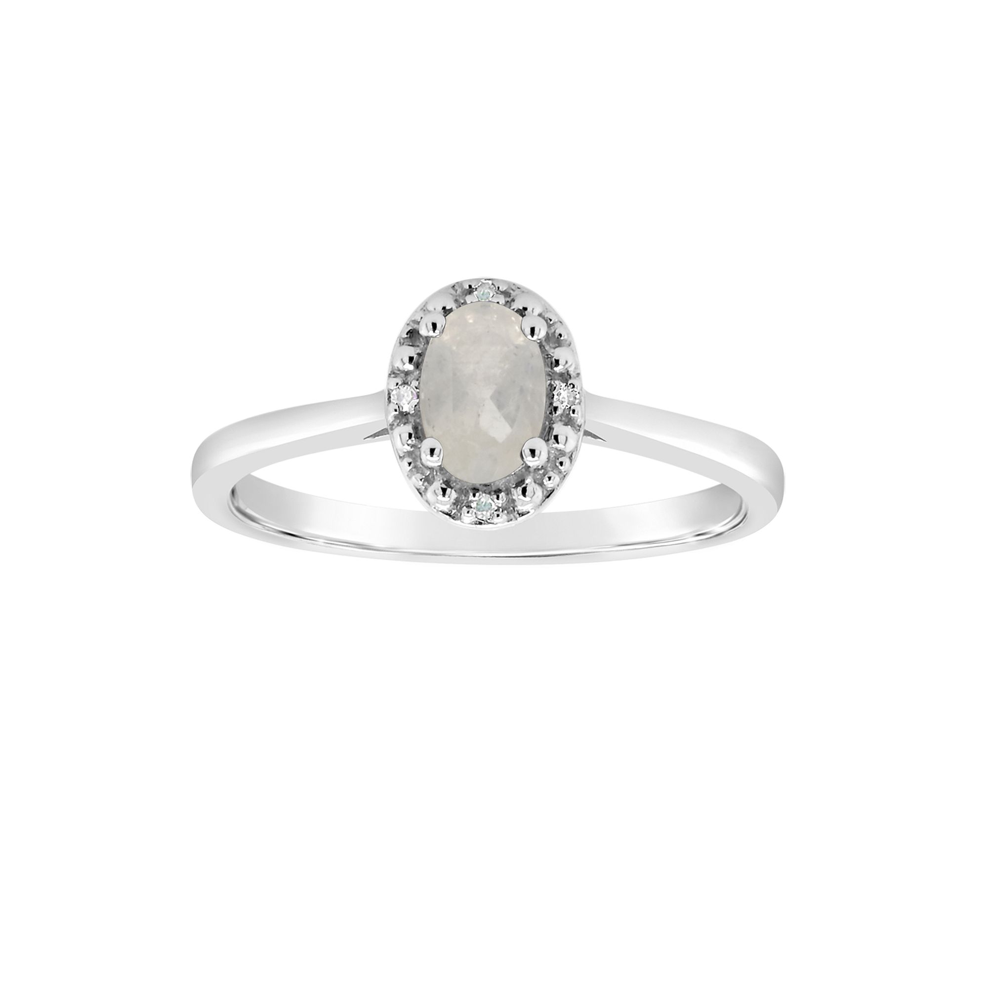 Celebration Gems Sterling Silver Oval Genuine Garnet Diamond Accent Frame R