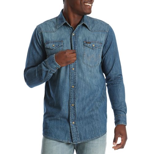 Men's Wrangler Snap-Front Western Shirt