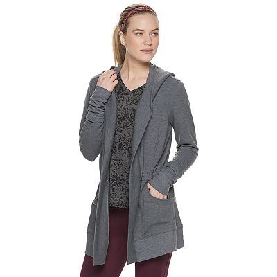 Women s Tek Gear Cinch Waist Hooded Cardigan