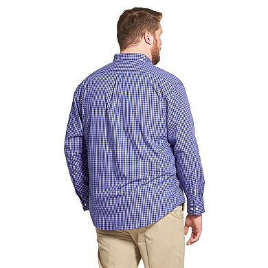 Big & Tall IZOD Sportswear Premium Essentials Classic-Fit Plaid Stretch Button-Down Shirt
