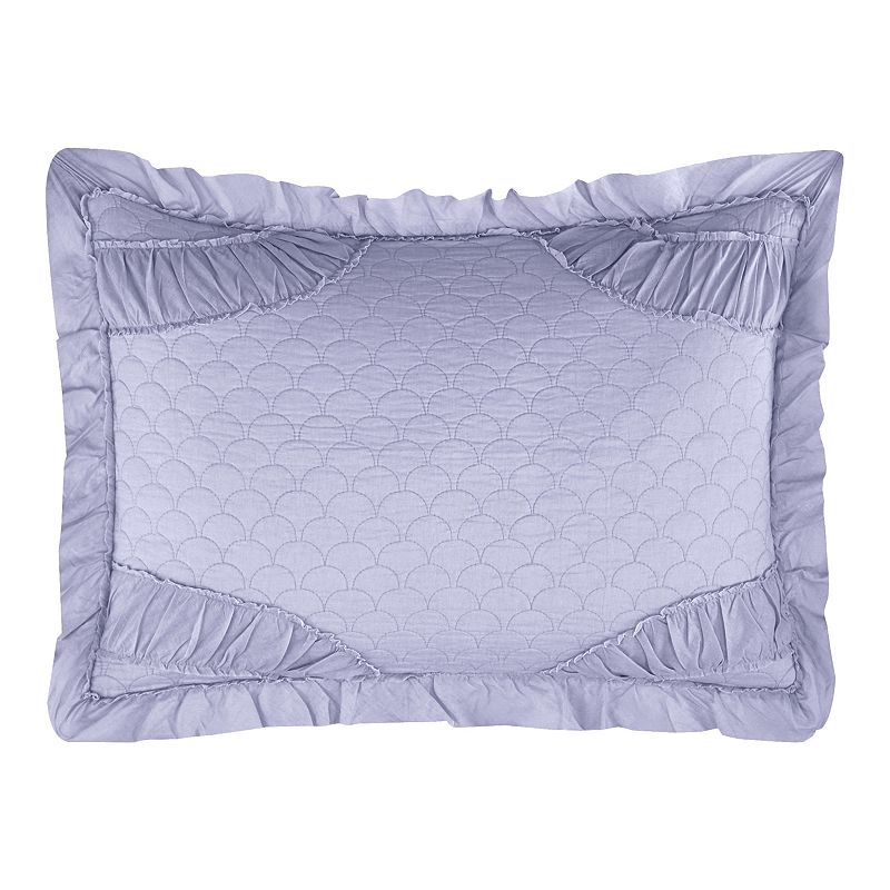 37216829 Chic Home Finna Quilt or Sham, Lt Purple, King sku 37216829