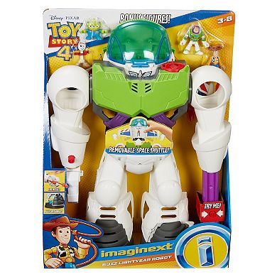 Fisher-Price Toy Story 4 Imaginext Buzz Lightyear Robot with Bonus Figures
