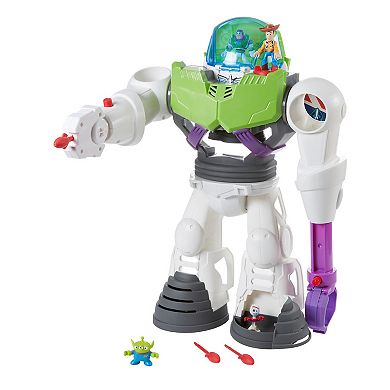 Fisher-Price Toy Story 4 Imaginext Buzz Lightyear Robot with Bonus Figures