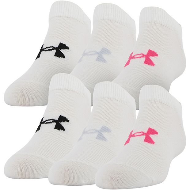 Girls Under Armour 6-pack Essential 2.0 No-Show Socks