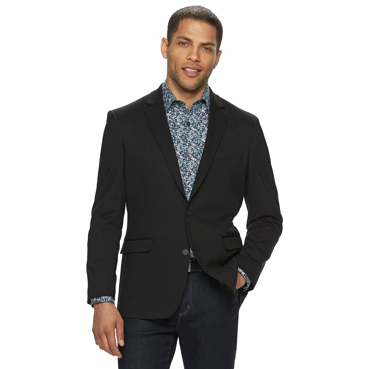 Casual Blazer Jacket Coat Smart Slim-Fit Black Blazers Coat