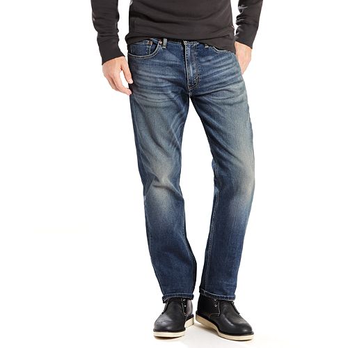 levi's 505 black stretch jeans