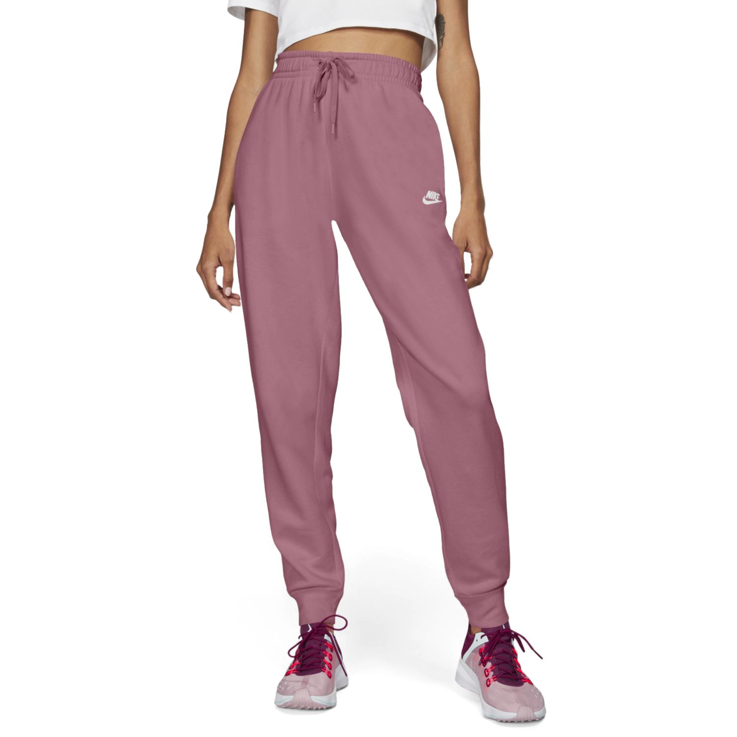 pink nike sweatpants womens
