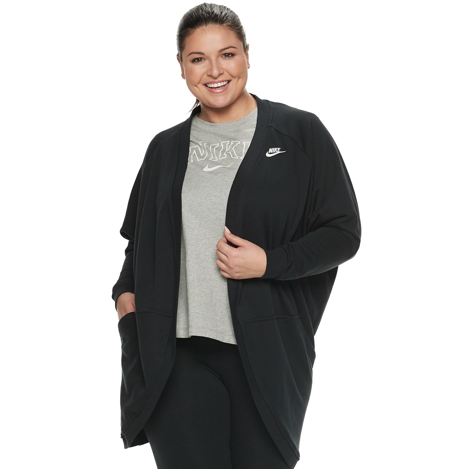 nike plus size cardigan