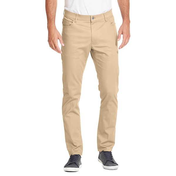 Men's IZOD Premium Straight Tapered Fit Stretch 5-Pocket Chino Pants