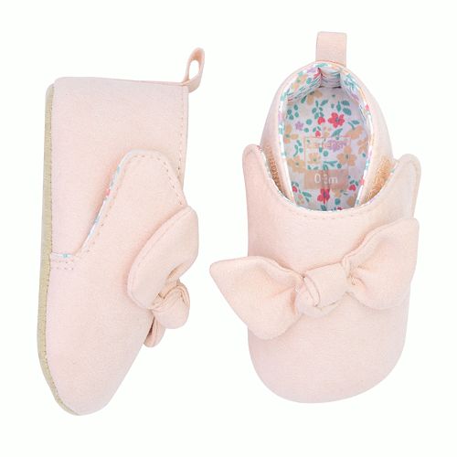 Baby Girl Carter's Pink Bow Chukka Crib Shoes