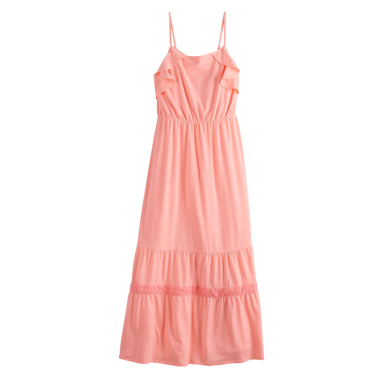 ruffle tiered maxi dress