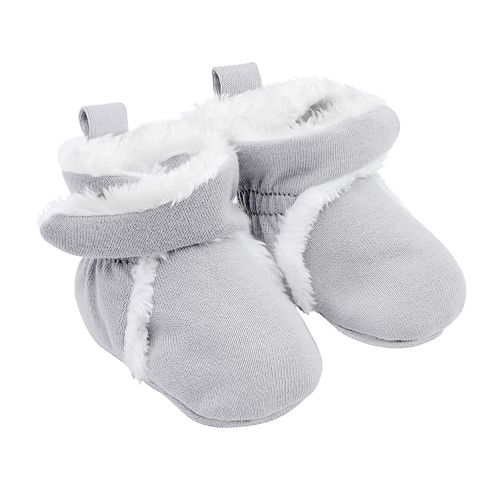 grey slipper booties