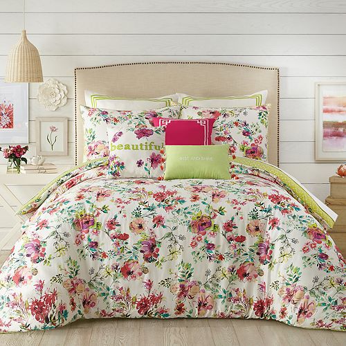 Js Jessica Simpson Watercolor Garden Comforter Set