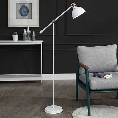 White Adjustable Floor Lamp