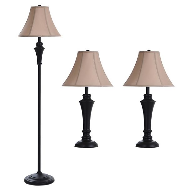 Bronze Finish Table Floor Lamp 3, Floor Lamp And Table Set