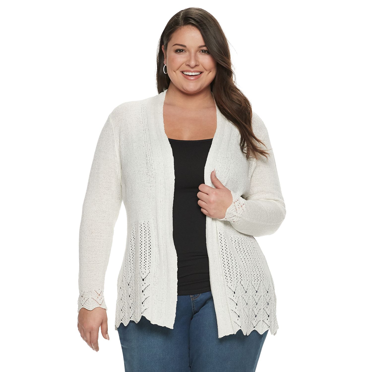 kohls plus size cardigans