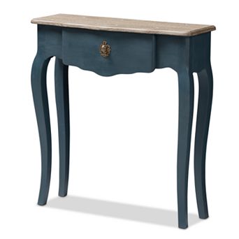 Baxton Studio Mazarine Dark Blue Console Table