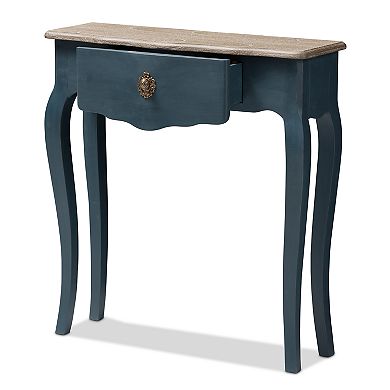 Baxton Studio Mazarine Dark Blue Console Table