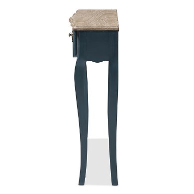 Baxton Studio Mazarine Dark Blue Console Table