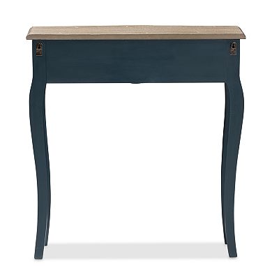 Baxton Studio Mazarine Dark Blue Console Table