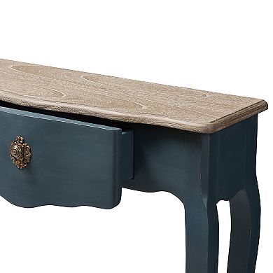 Baxton Studio Mazarine Dark Blue Console Table