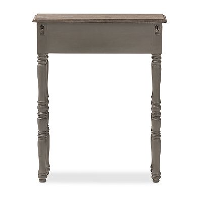 Baxton Studio Small Noemie Walnut Console Table