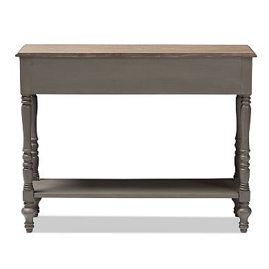 Baxton Studio Noemie Walnut Console Table