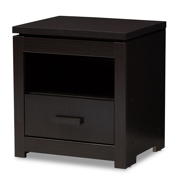 Baxton Studio Bienna Espresso Nightstand