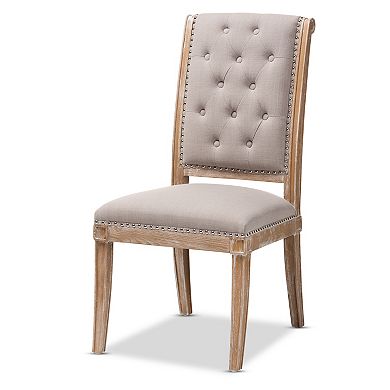 Baxton Studio Charmant Beige Dining Chair