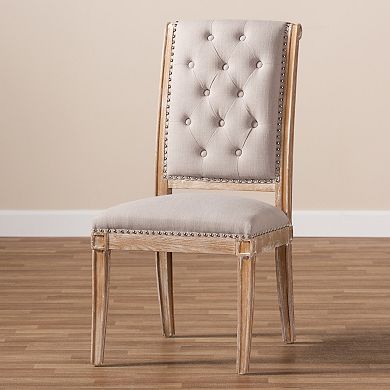 Baxton Studio Charmant Beige Dining Chair